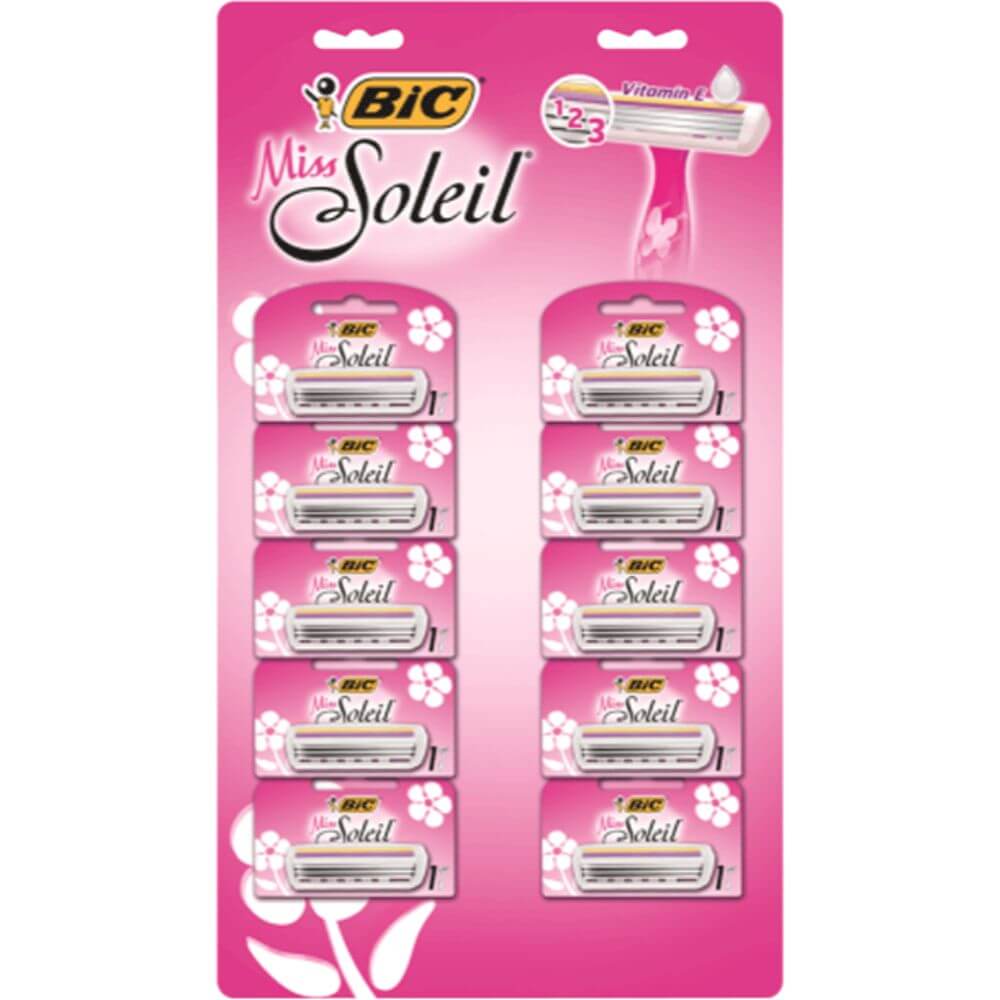 Set 10 Aparate de Ras BIC Miss Soleil cu 3 Lame