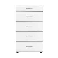 Comoda cu 5 sertare, Sani SFN-550-BB-1, 60/108/44, Alb