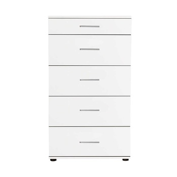 Comoda cu 5 sertare, Sani SFN-550-BB-1, 60/108/44, Alb Comoda cu 5 sertare, Sani SFN-550-BB-1, 60/108/44, Alb