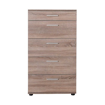 Comoda cu 5 sertare, Sani SFN-550-LL-1, 60/108/44, Latte Comoda cu 5 sertare, Sani SFN-550-LL-1, 60/108/44, Latte