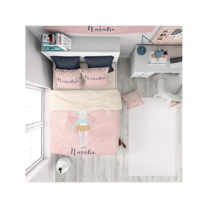 Спален Комплект Intermatrak Nicole Taneff G1301, Памучен Сатен, Единично Легло, Без Чаршаф