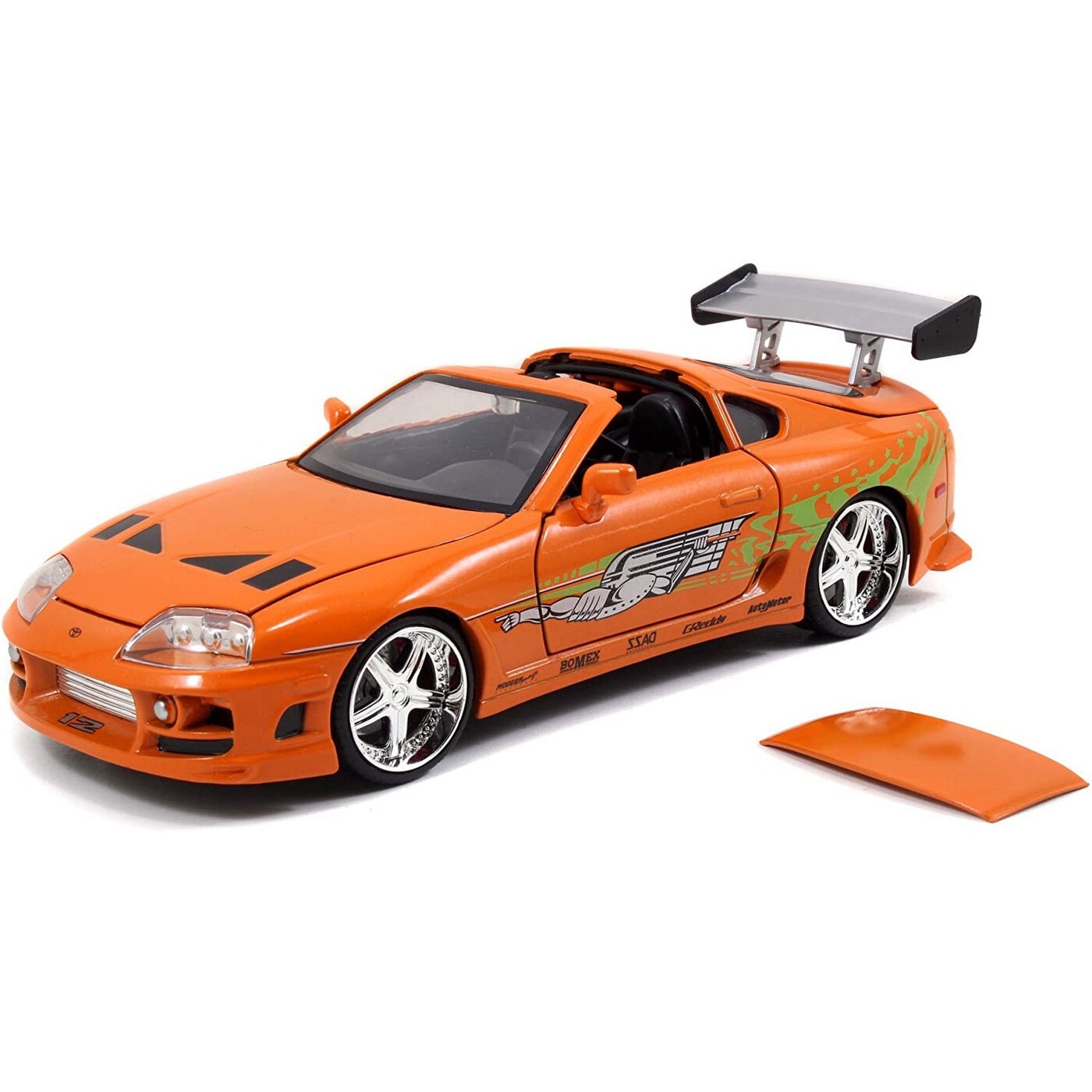 Macheta auto Toyota Supra (1995) cu figurina Brian, 1:18, Jada