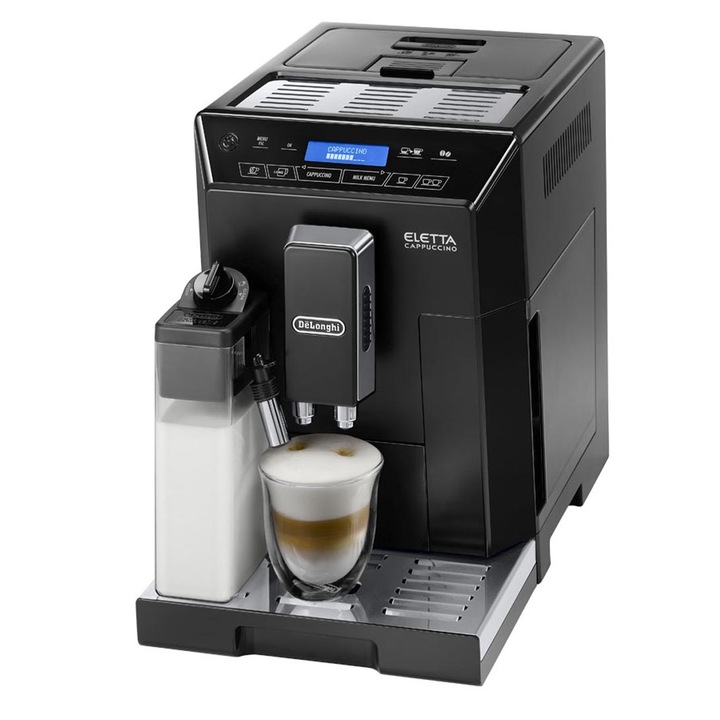 DeLonghi ECAM 44.660.B Eletta kávéfőző, 1450W, 15 bar, 2 literes víztartály, Fekete