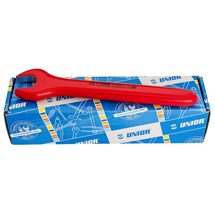 Set de chei fixe simple izolate la 1000 V in cutie de carton, marca Unior compus din 10 piese