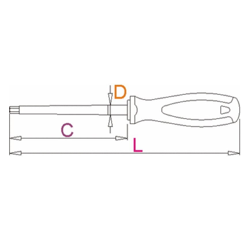 Surubelnita VDE TBI, marca Unior cu lama izolata si profil hexagonal de 3 mm