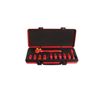 Set capete chei tubulare izolate la 1000 V si accesorii 1/2 Set capete chei tubulare izolate la 1000 V si accesorii 1/2