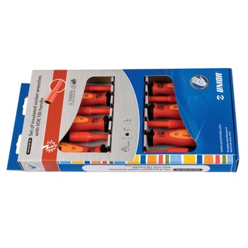 Set de surubelnite cu cap tubular VDE si maner TBI, marca Unior compus din 6 piese Set de surubelnite cu cap tubular VDE si maner TBI, marca Unior compus din 6 piese