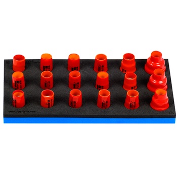 Set de capete chei tubulare izolate la 1000 V in modul SOS, marca Unior compus din 18 piese Set de capete chei tubulare izolate la 1000 V in modul SOS, marca Unior compus din 18 piese