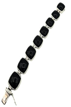 Bratara dama Ag 925, Negru / Argintiu Bratara dama Ag 925, Negru / Argintiu