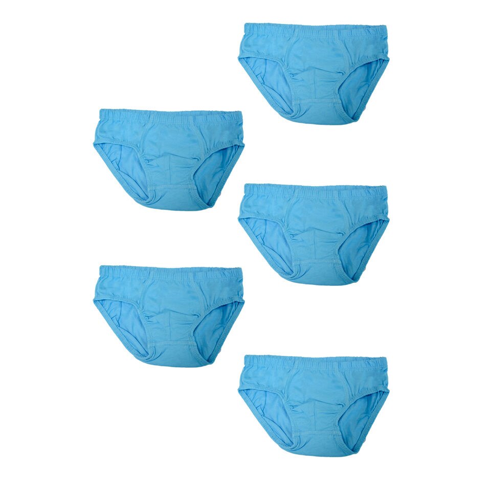 Set cinci perechi de chiloti copii Serena, culoare bleu, varsta 9-10 ani