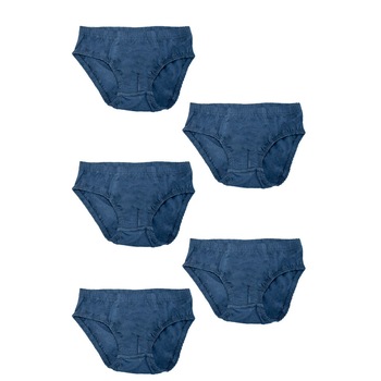 Set cinci perechi de chiloti Serena, culoare bleumarin, varsta 3-4 ani Set cinci perechi de chiloti Serena, culoare bleumarin, varsta 3-4 ani
