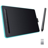 Tableta Grafica ZENKABEAT, 8.3x5.5", 8192 Niveluri Presiune, Adaptor USB Type C, 5 Butoane Programabile, Compatibila Windows, MacOS si Android, Nu necesita instalare de software, Include 3 varfuri, Negru/Turcoaz