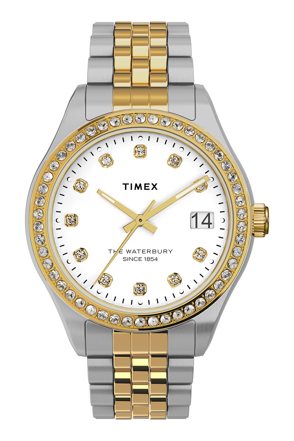 Timex, Ceas cu cristale ® Waterbury Legacy, 34 MM, Argintiu/Auriu