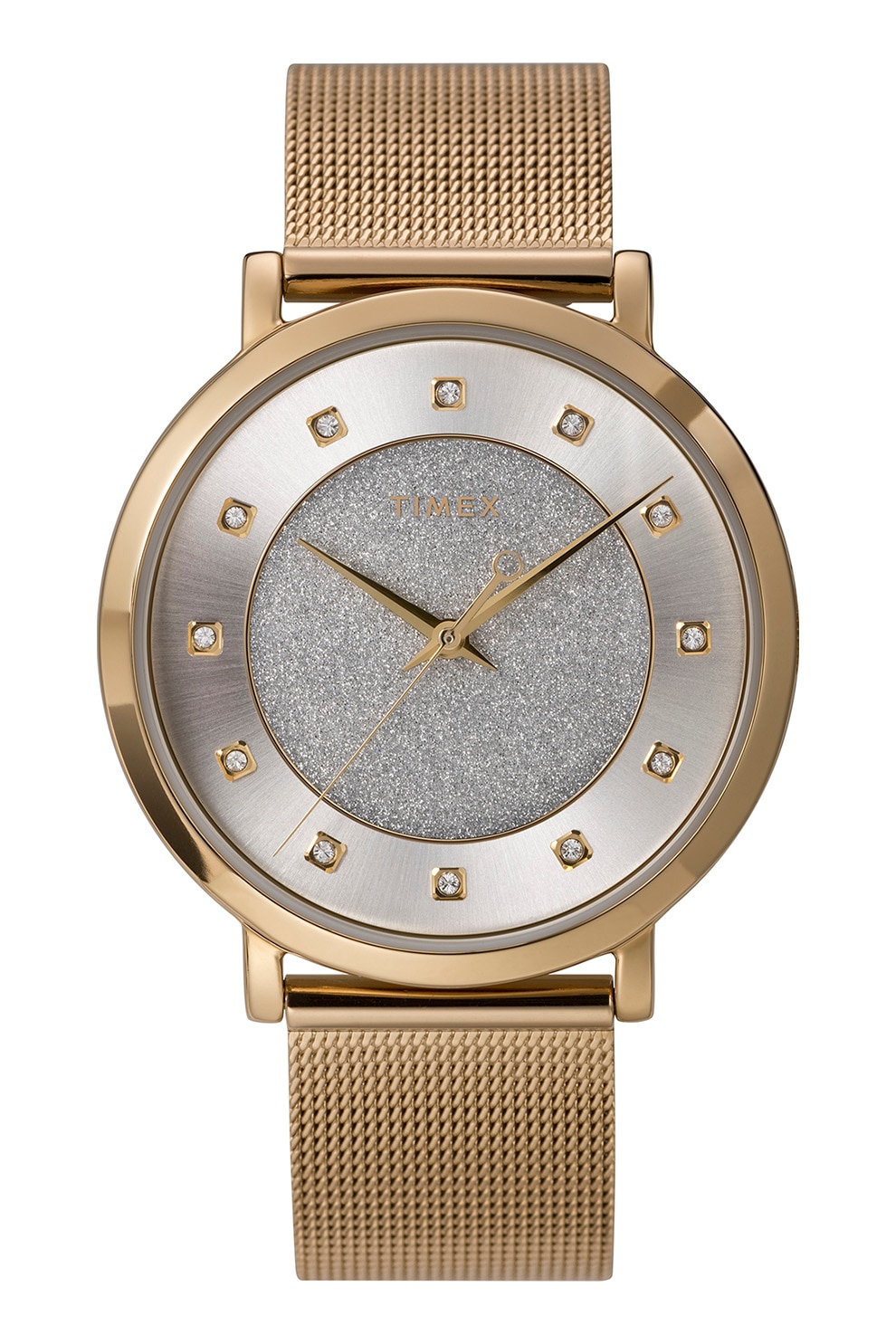 Timex, Ceas de otel inoxidabil cu cristale Celestial Opulence, 38 MM, Auriu