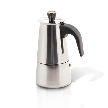Espressor cafea pentru aragaz (Cafetiera) 6 cesti Black Silver Collection Berlinger Haus BH 6391 Espressor cafea pentru aragaz (Cafetiera) 6 cesti Black Silver Collection Berlinger Haus BH 6391