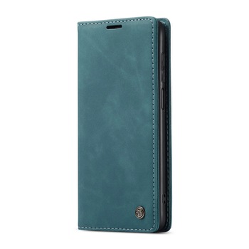 Husa Xiaomi Redmi Note 9 Pro, CaseMe, slim piele, tip portofel, stand, inchidere magnetica, textura catifelata, Albastru verzui Husa Xiaomi Redmi Note 9 Pro, CaseMe, slim piele, tip portofel, stand, inchidere magnetica, textura catifelata, Albastru verzui