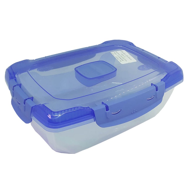 Clip Food Box, 0,7 L, 18,5x14x5 cm, kék fedél