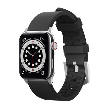Curea din silicon pentru Apple Watch 42 mm, 44 mm, Elago Watch Sport Strap, negru Curea din silicon pentru Apple Watch 42 mm, 44 mm, Elago Watch Sport Strap, negru
