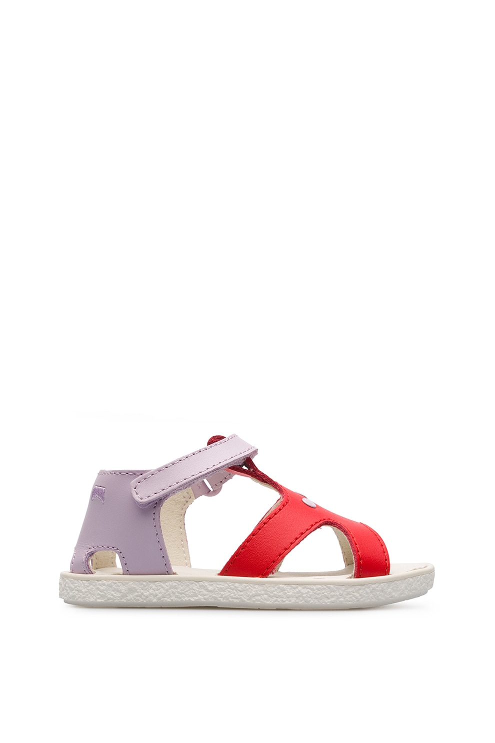 Camper, Sandale din piele cu bareta cu inchidere velcro