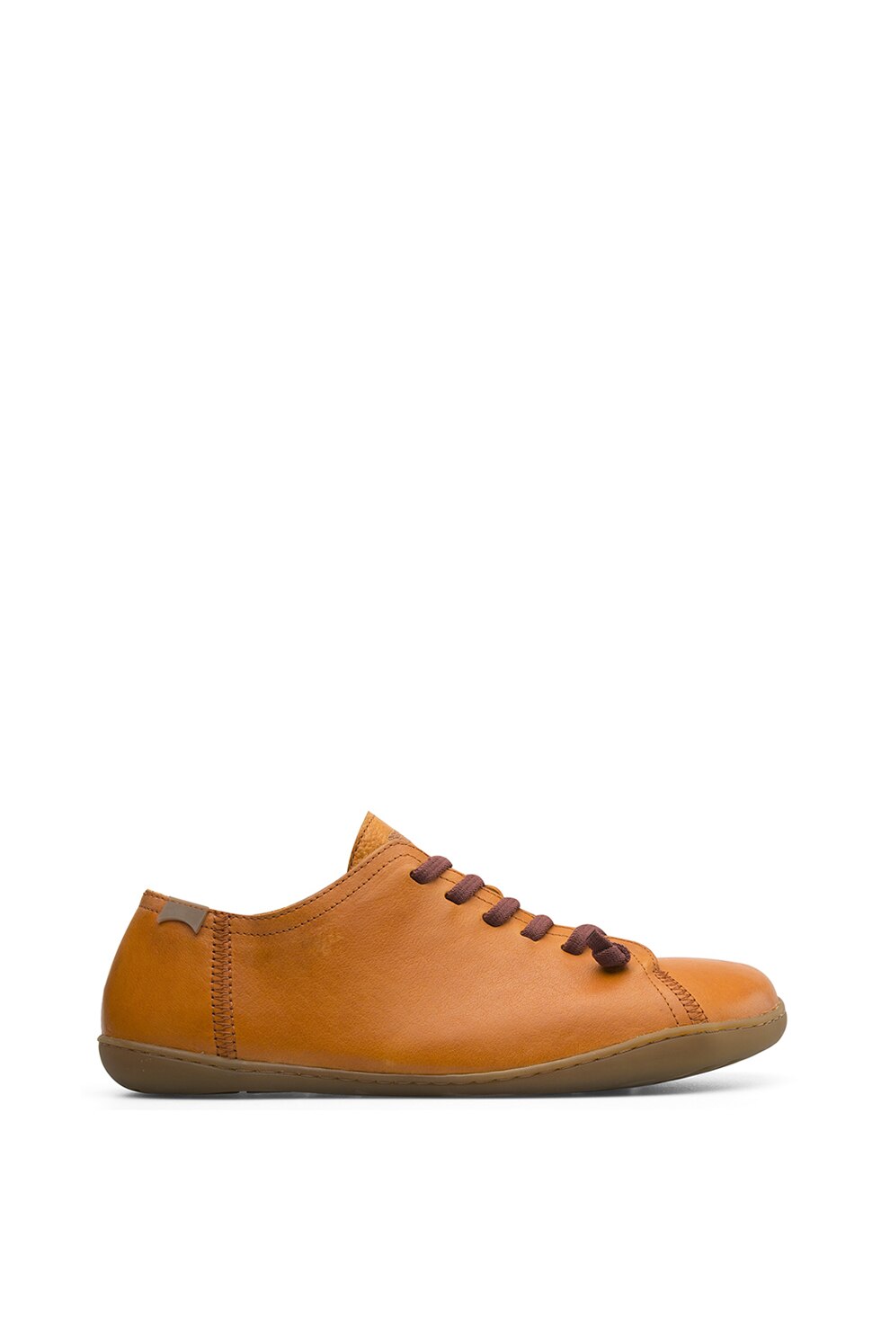 Camper, Pantofi casual din piele Peu, Maro caramel, 44