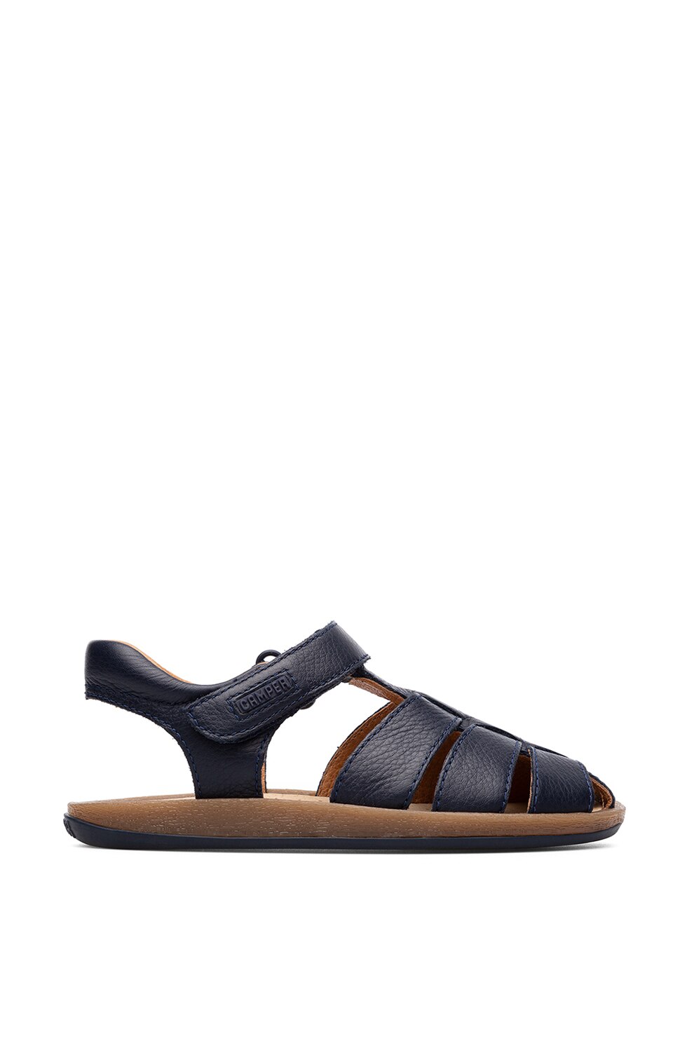 Camper, Sandale din piele cu inchidere velcro Bicho