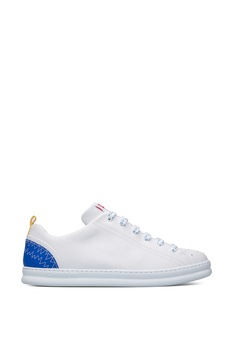 Camper, Tenisi de piele Twins, Alb optic/rosu/albastru, 44 Camper, Tenisi de piele Twins, Alb optic/rosu/albastru, 44