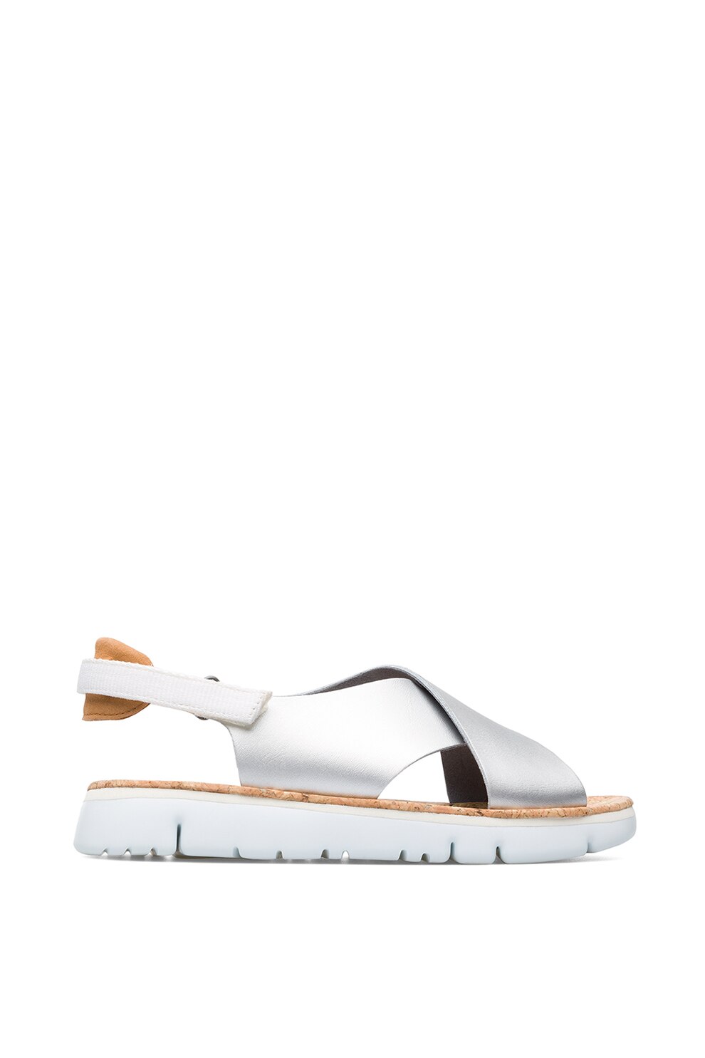Camper, Sandale de piele cu insertii textile Oruga