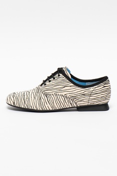 Camper, Pantofi din material textil cu imprimeu zebra Camper, Pantofi din material textil cu imprimeu zebra