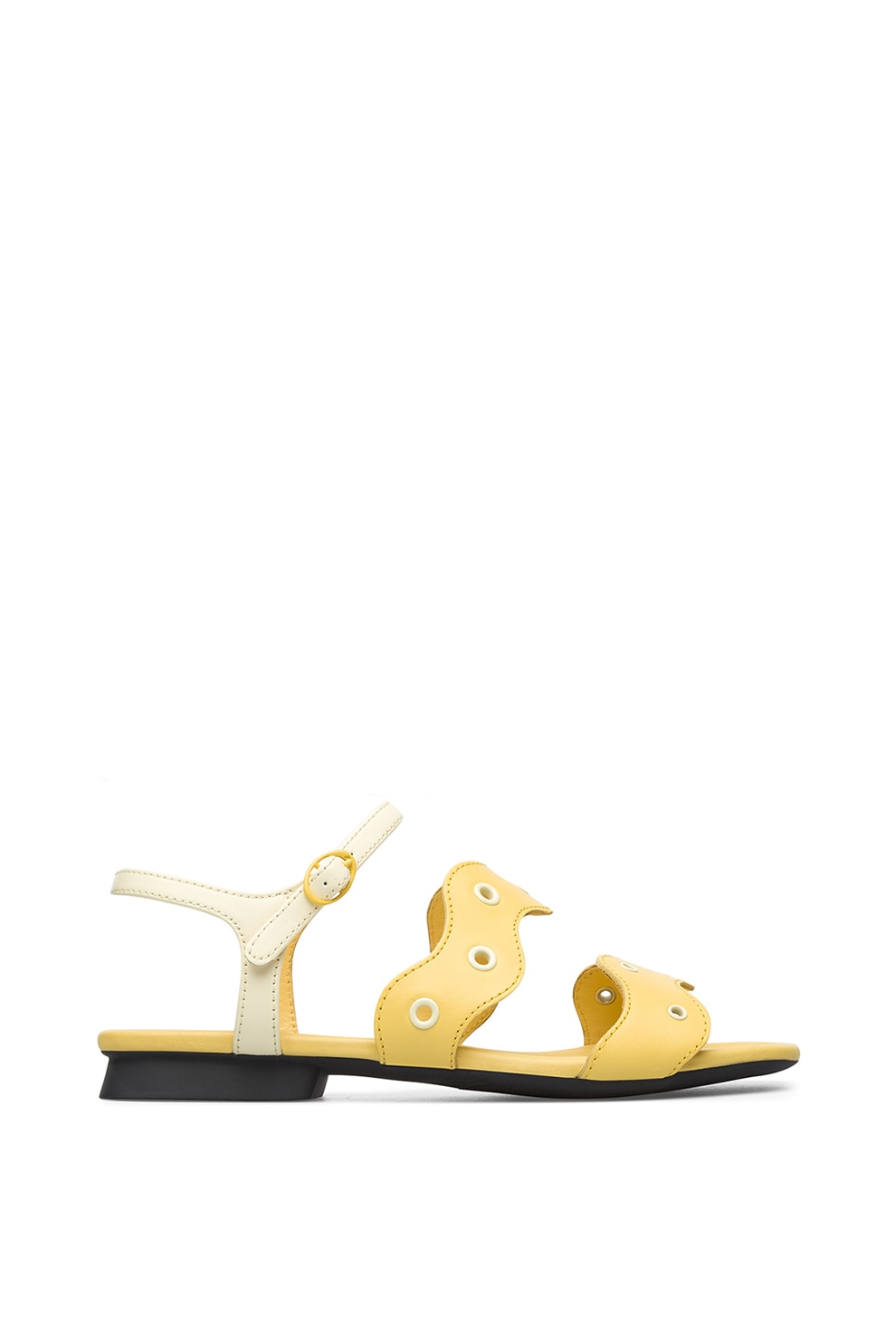 Camper, Sandale de piele cu detalii perforate Twins