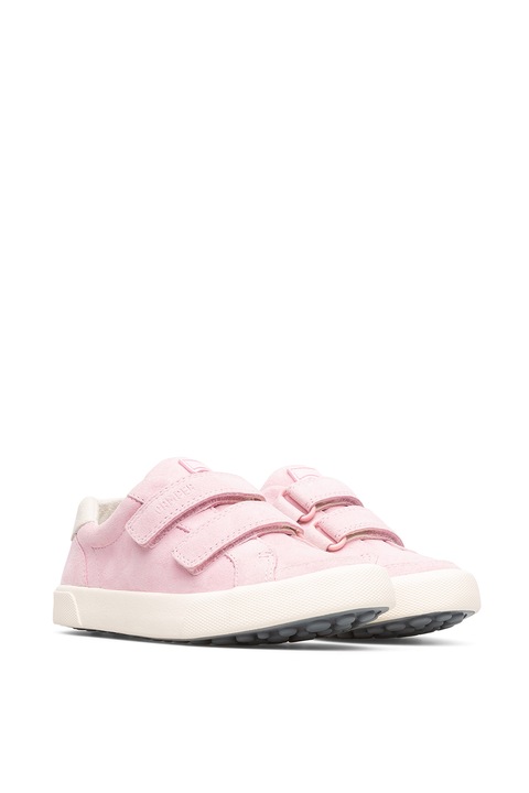 Camper, Pantofi sport din piele cu inchidere velcro Pursuit 661, Roz pal, 34 EU