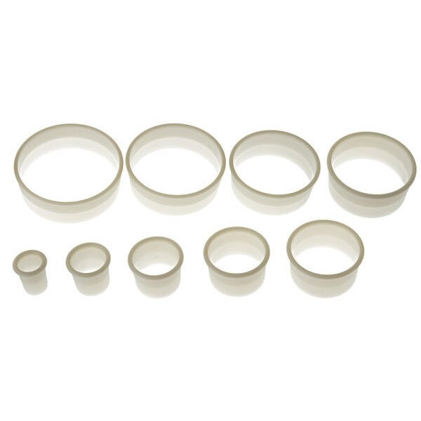 Set 9 cuttere, forma rotunda, margine ondulata