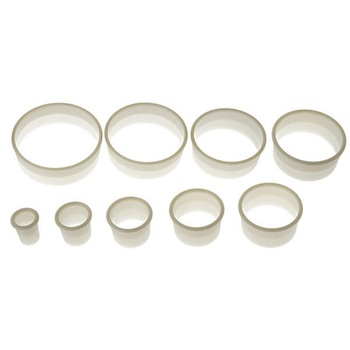 Set 9 cuttere, forma rotunda, margine ondulata Set 9 cuttere, forma rotunda, margine ondulata