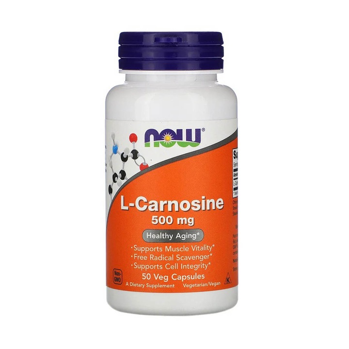 L-Carnosine (Carnozina), 500 mg, Now Foods, 50 capsule