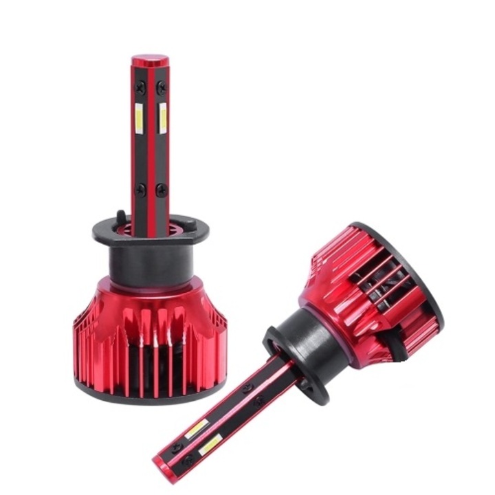 Комплект 2 led крушки Canbus H1 T10 6500k Csp на 4 части 360 градуса