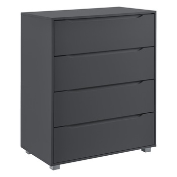 Comoda Hallefors DG1,en.casa,101,5 x 80 x 48 cm, PAL/ invelis melamina, gri inchis cu 4 sertare Comoda Hallefors DG1,en.casa,101,5 x 80 x 48 cm, PAL/ invelis melamina, gri inchis cu 4 sertare