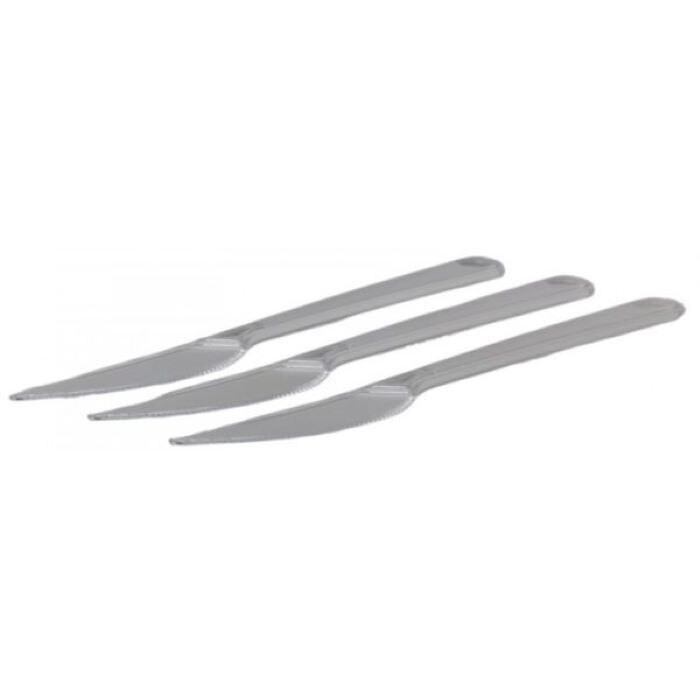 Set 100 Buc Tacamuri Unica Folosinta Lux Ps Transparent Cutite