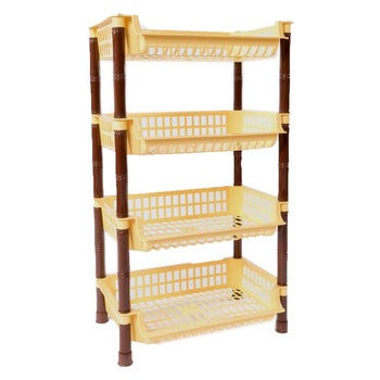 Etajera cu 4 Rafturi STERK, 88x41x29 cm, Dreptunghiulara, Galbena Etajera cu 4 Rafturi STERK, 88x41x29 cm, Dreptunghiulara, Galbena