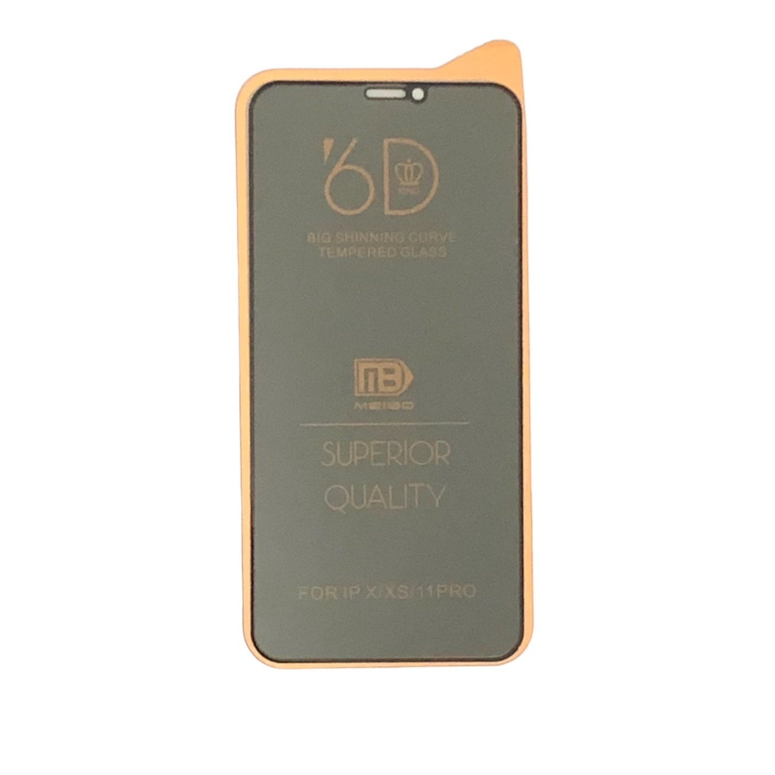 Folie protectie Privacy Premium pentru iPhone 12/12 Pro, Full Cover Black 6D, Full Glue, Sticla securizata
