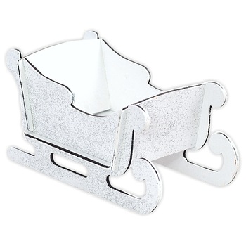Decoratiune Craciun, Kingaroma, Sanie mica, Alba Decoratiune Craciun, Kingaroma, Sanie mica, Alba