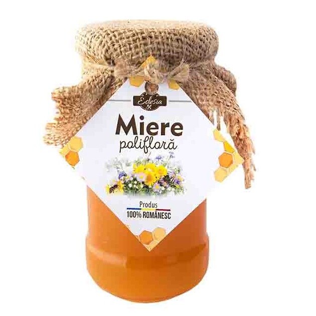 Miere Poliflora natural, Edesia, tava cu 6 borcane, 3000 g