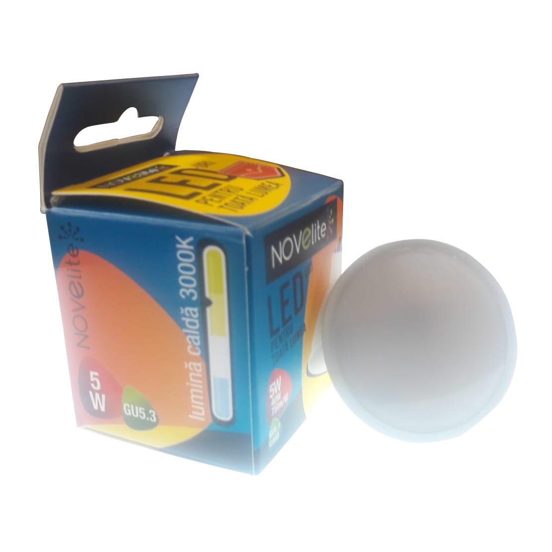 Bec Led, 5 W, MR 16, Lumina Calda