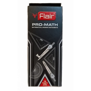 Trusa matematica geometrie Flair Pro-Math pentru scoala Trusa matematica geometrie Flair Pro-Math pentru scoala