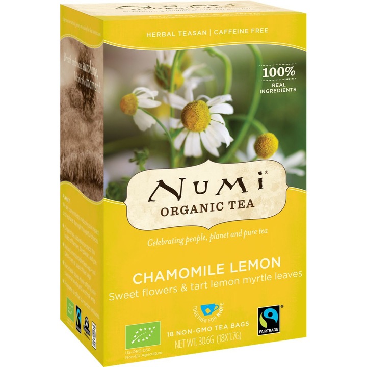 Органичен чай Numi, Chamomile Lemon, 18 пак./кут.