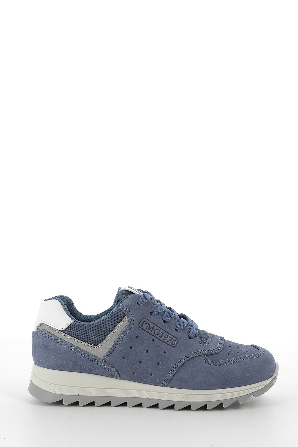 Primigi, Pantofi sport de piele nabuc si material textil