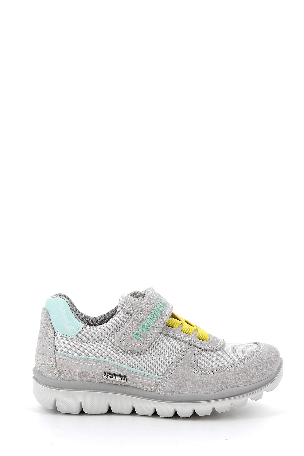 Primigi, Pantofi sport de piele intoarsa si material textil, cu velcro