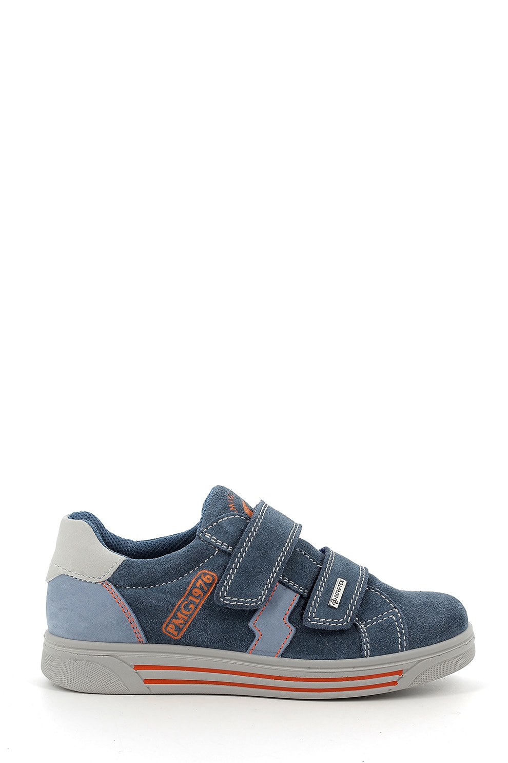 Primigi, Pantofi sport de piele intoarsa si piele nabuc, cu velcro