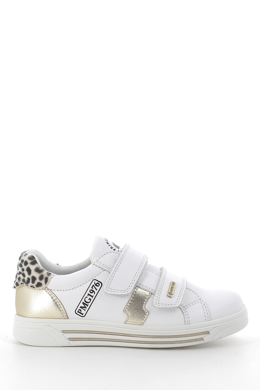 Primigi, Pantofi sport de piele si piele cu par scurt, cu velcro