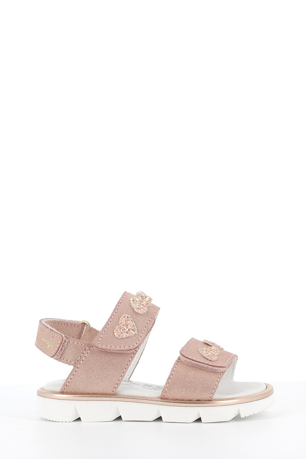 Primigi, Sandale slingback de piele intoarsa cu aspect stralucitor