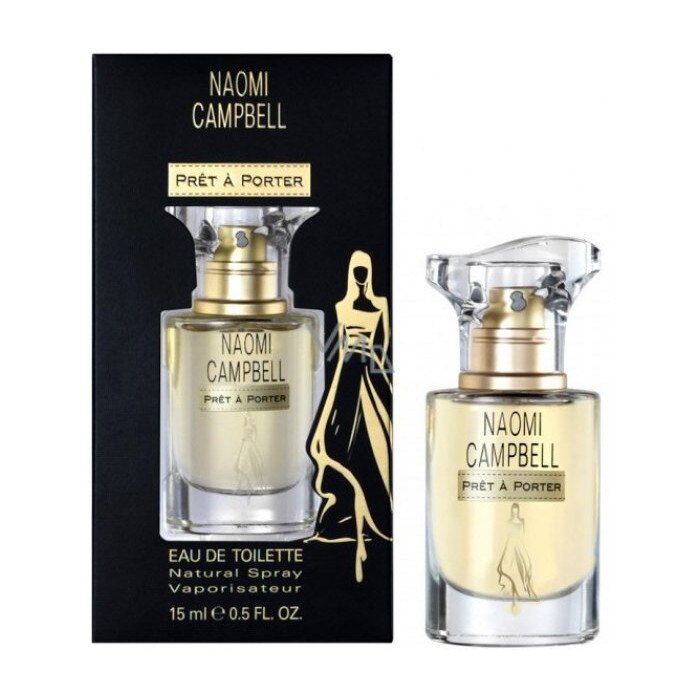 Set Naomi Campbell Pret a Porter, Femei, Apa de toaleta 15 ml + Geanta cosmetice