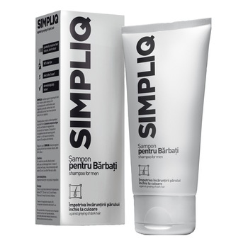 Sampon pentru barbati Simpliq impotriva incaruntirii parului, 150ml Sampon pentru barbati Simpliq impotriva incaruntirii parului, 150ml